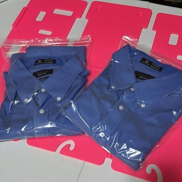 Lot of 2 Nordstrom Smartcare Dress Shirts C6 - Picture 6 of 6